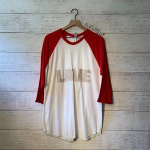 *LOVE American Apparel Alabama 3/4 Sleeve Baseball Raglan Tee